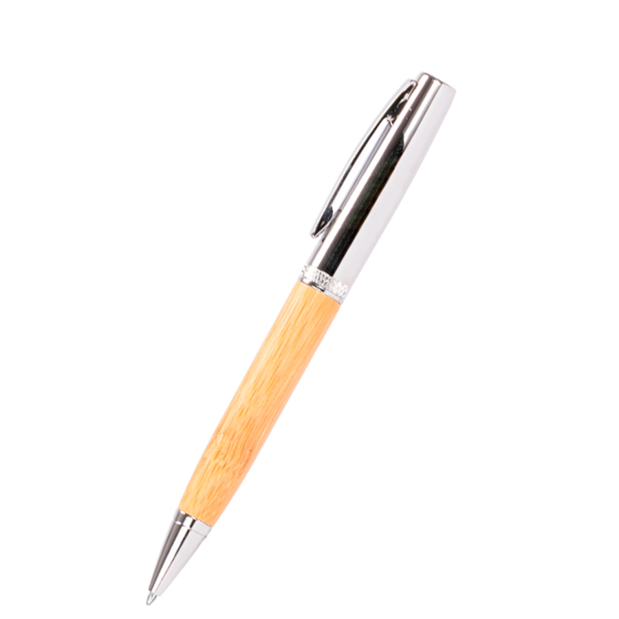 Boligrafo Metálico Airlie con grip de bamboo y estuche B79 - Imagen 5